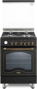 De'Longhi PEMA 664 CLSG Cuisinière à gaz – 2200 W / 8500 W, noir