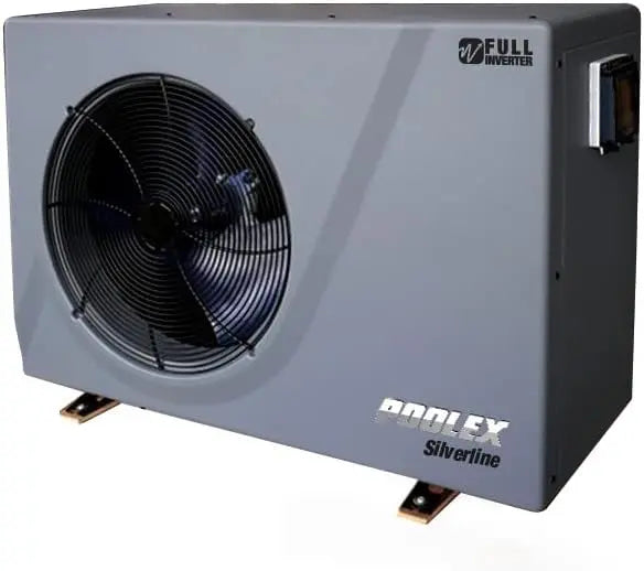 POOLEX - PC-SLP070N Silverline Inverter 70 - Pompe à Chaleur Piscine Silencieuse - Toutes Piscines – gris/noir