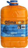 FCI Bidon Qlima Kristal - Liquide pour poêle universel inodore - 20 l – orange/bleu