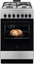 Cuisinière Mixte 57l 4 Feux Inox - LKM520011X – 3000 Watts / 3345,6 Watts, argenté