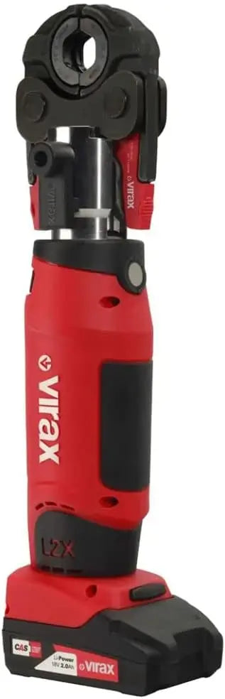 Presse à sertir électro-mécanique Viper L2X + 2 batteries + pince mére – 2,0 Ah, noir/rouge/gris