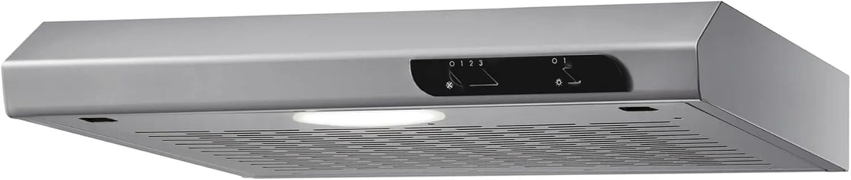 Hotte aspirante encastrable Respekta/Hotte encastrable de 50 cm/Boîtier en métal avec aspect acier – argenté