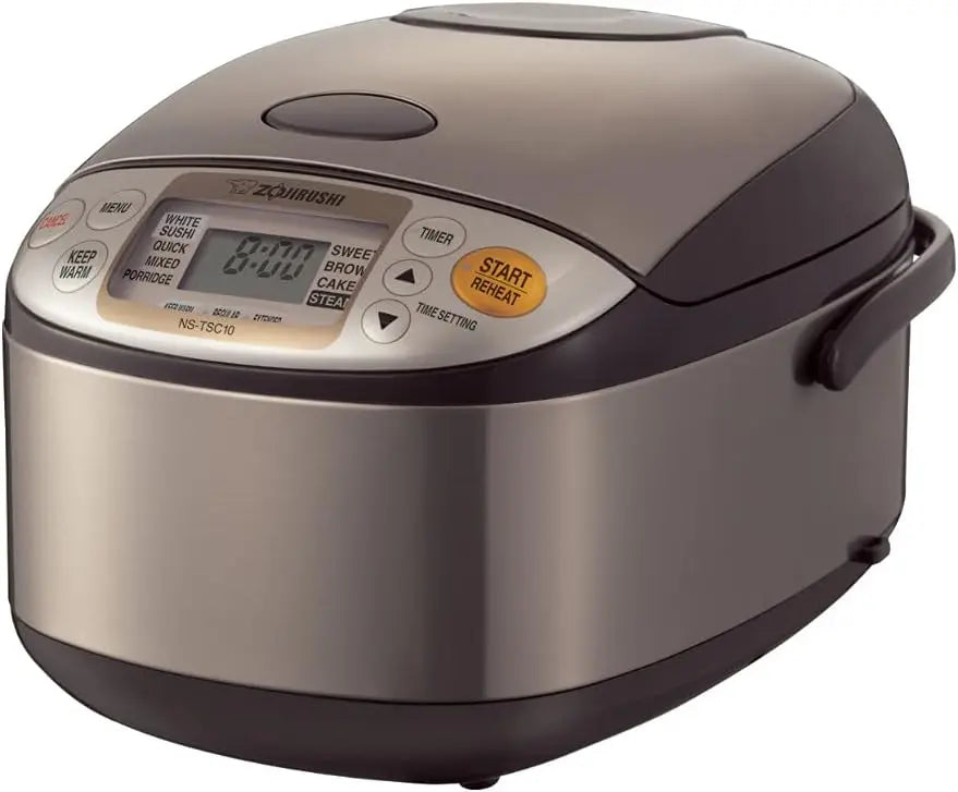 Zojirushi NS-TSC10 5-1/2-Cup Uncooked Micom Rice Cooker et Warmer – 1,0 L, gris
