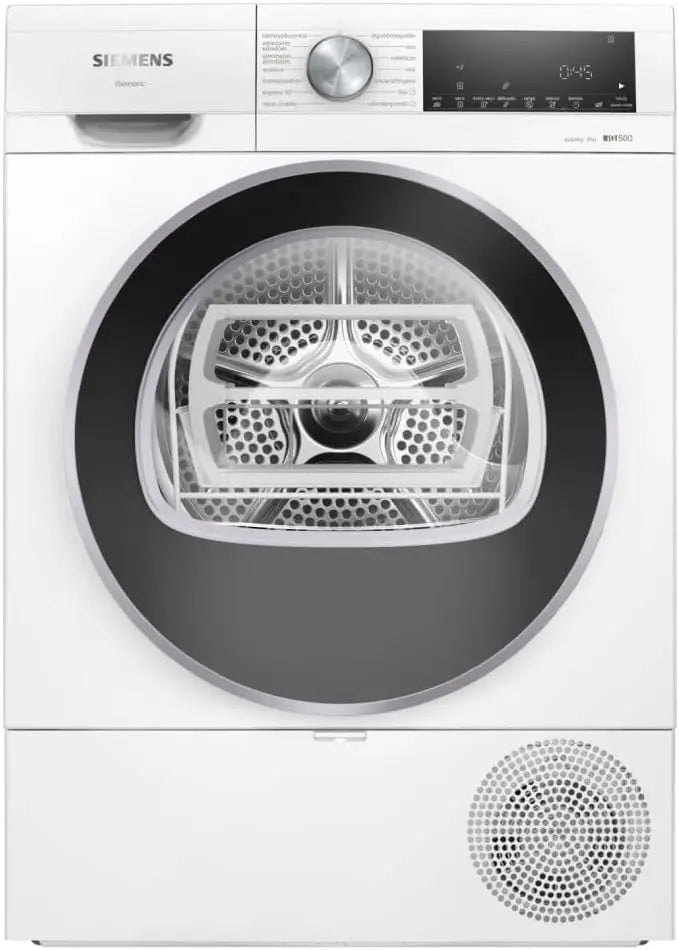 Siemens Sèche-linge avec pompe à chaleur 9kg iQ500 AutoDry Demi-charge – gris