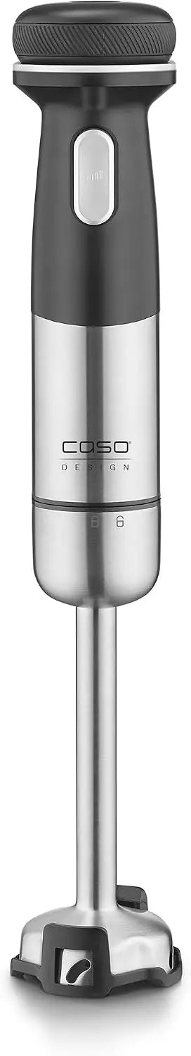 CASO Click & Mash - Mixeur plongeant sans fil 4 en 1 - Fonctionne sur batterie - Utilisable comme purée – 500 ml / 700 ml, 2000 mAh, gris