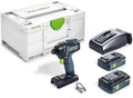 Festool Visseuse à Chocs sans Fil TID 18 HPC 4,0 I-Plus 18 V – 4,0 Ah, 180 Nm, gris