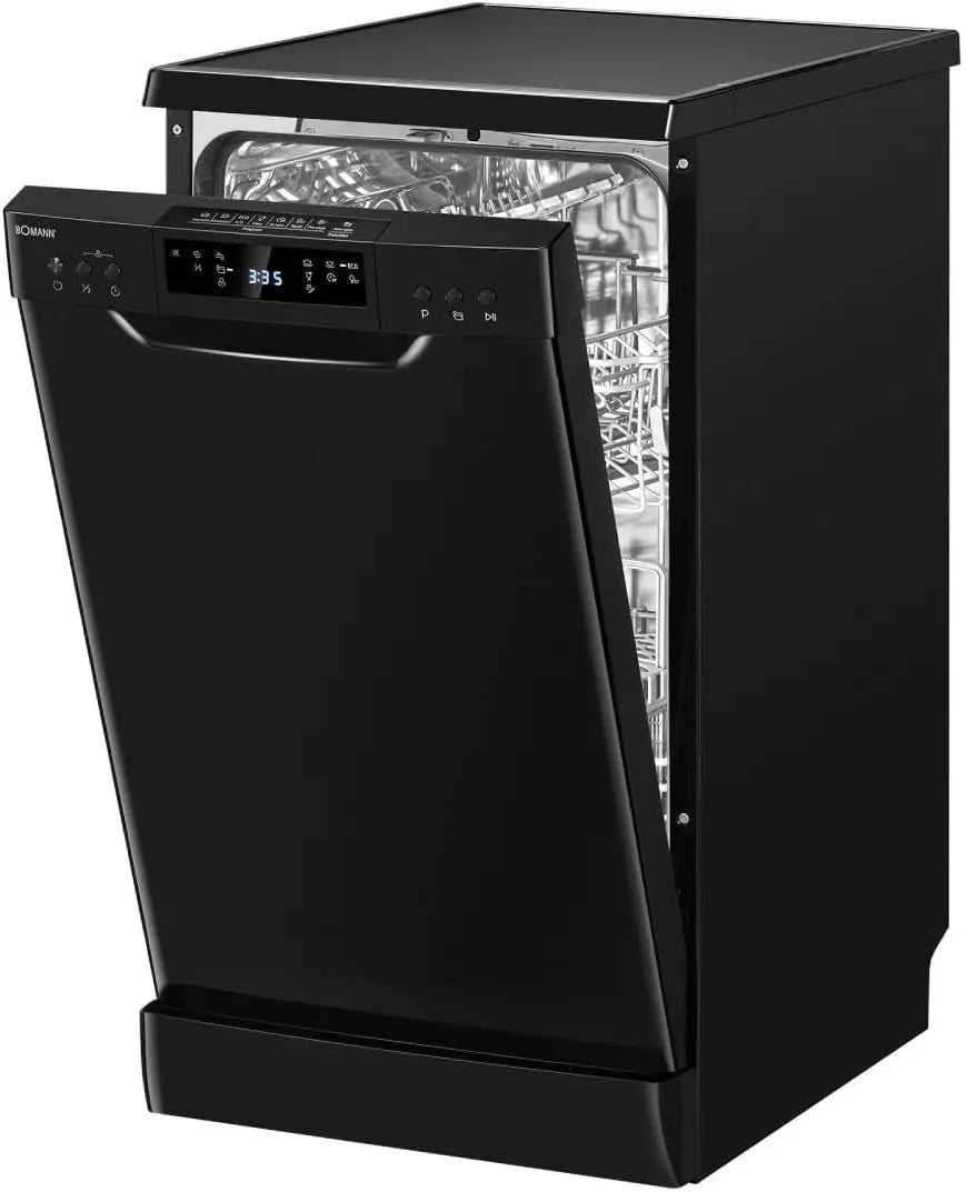 Bomann Lave-Vaisselle Encastrable 45 cm GSP7418-Noir – 0,674 kWh, 10 Couverts