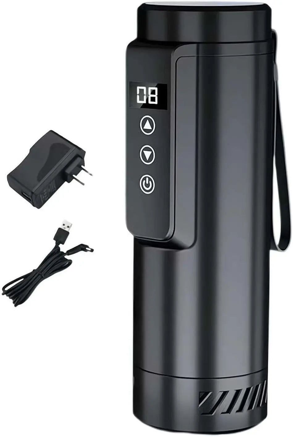 SkyFace GlacièRe de Voyage Isotherme à Insuline – 10 W, gris/noir