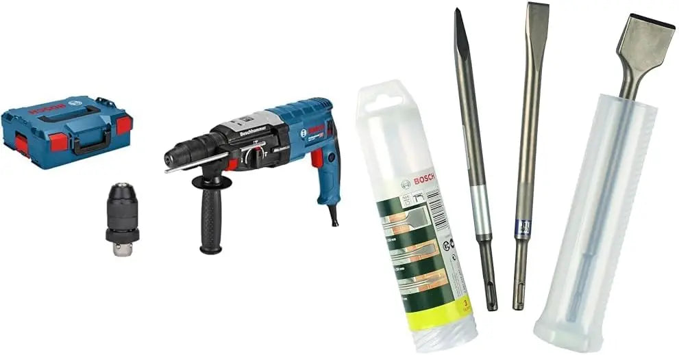 Bosch Professional perforateur GBH 2-28 F & Accessories 3 pièces it de burins SDS plus 2607019457 Argent – 880 W, argenté
