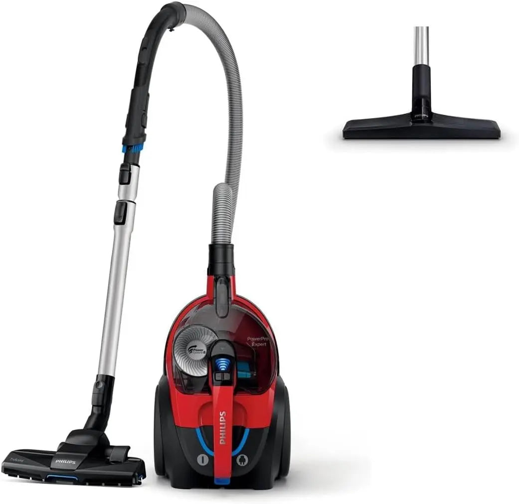 Philips PowerPro Expert Aspirateur Sans Sac - 900 W Avec Filtre Anti-allergènes H13 et Brosse TriActive – gris/noir
