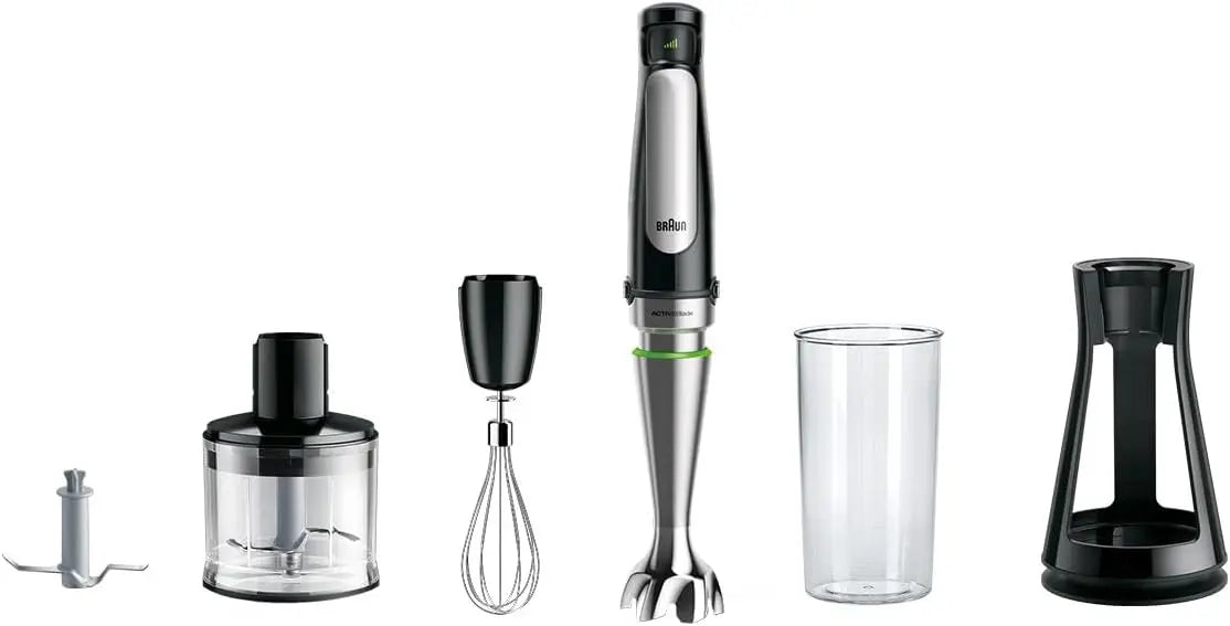 Braun MultiQuick 7 - Mixeur Plongeant – MQ7035X, 1000 W, 500 mL / 600 mL, noir