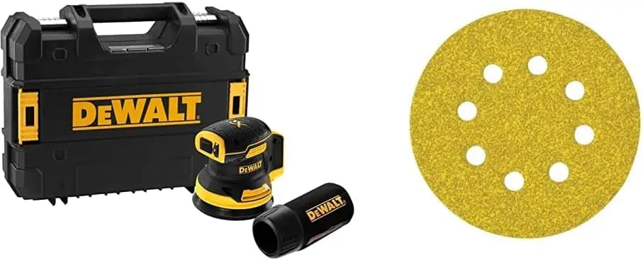 DEWALT Ponceuse Excentrique XR 18V 125mm sans balais - Appareil Électrique Sans Fil - Régulateur – jaune/noir