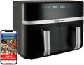 Russell Hobbs Air Fryer 2 Compartiments Satisfry 9 L – 2800 watts, noir/gris