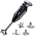 Bamix Set mixeur plongeant M350 MAXX avec couteau multifonction – 300 W, argenté/noir