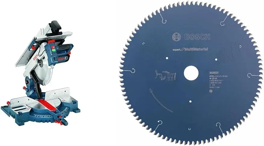 Bosch Professional Scie à Table et à Onglet GTM 12 JL – 1800 W, bleu