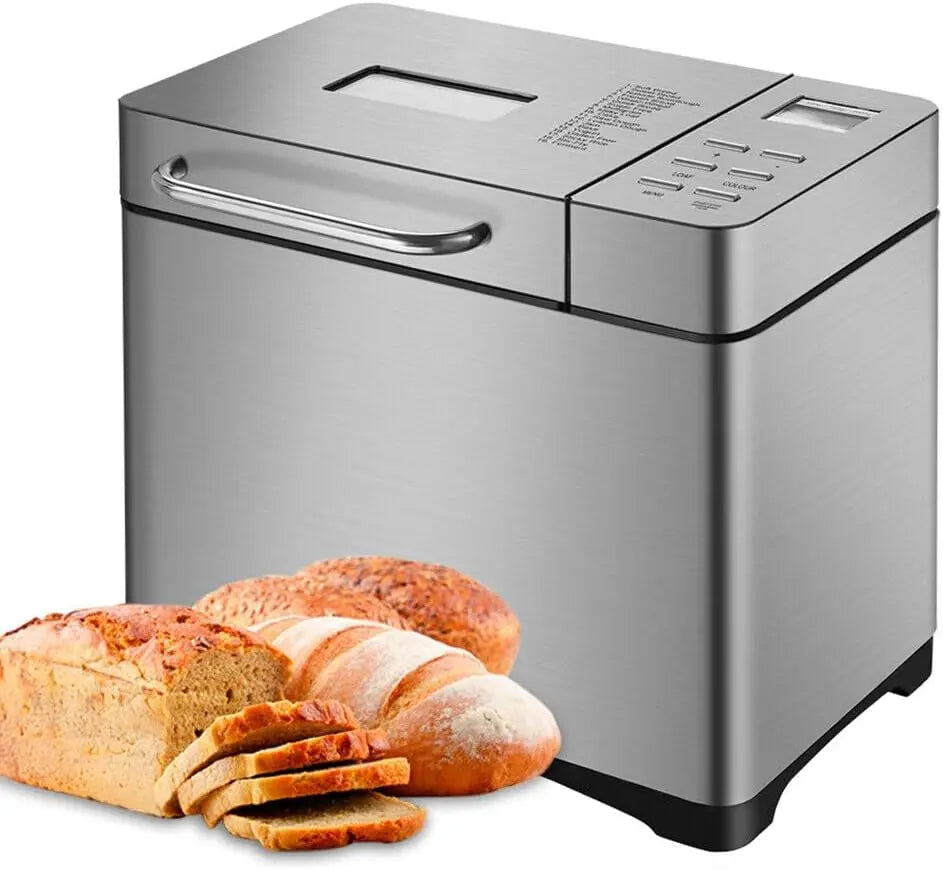 Machine à pain en acier inoxydable – 650 W, argenté