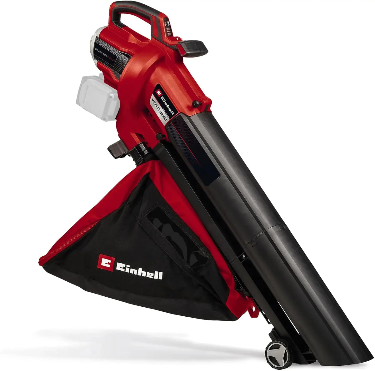 Einhell Professional Aspirateur Souffleur Broyeur sans Fil VENTURRO 36/240 – 45 L, 740 m³/h, noir/rouge/gris