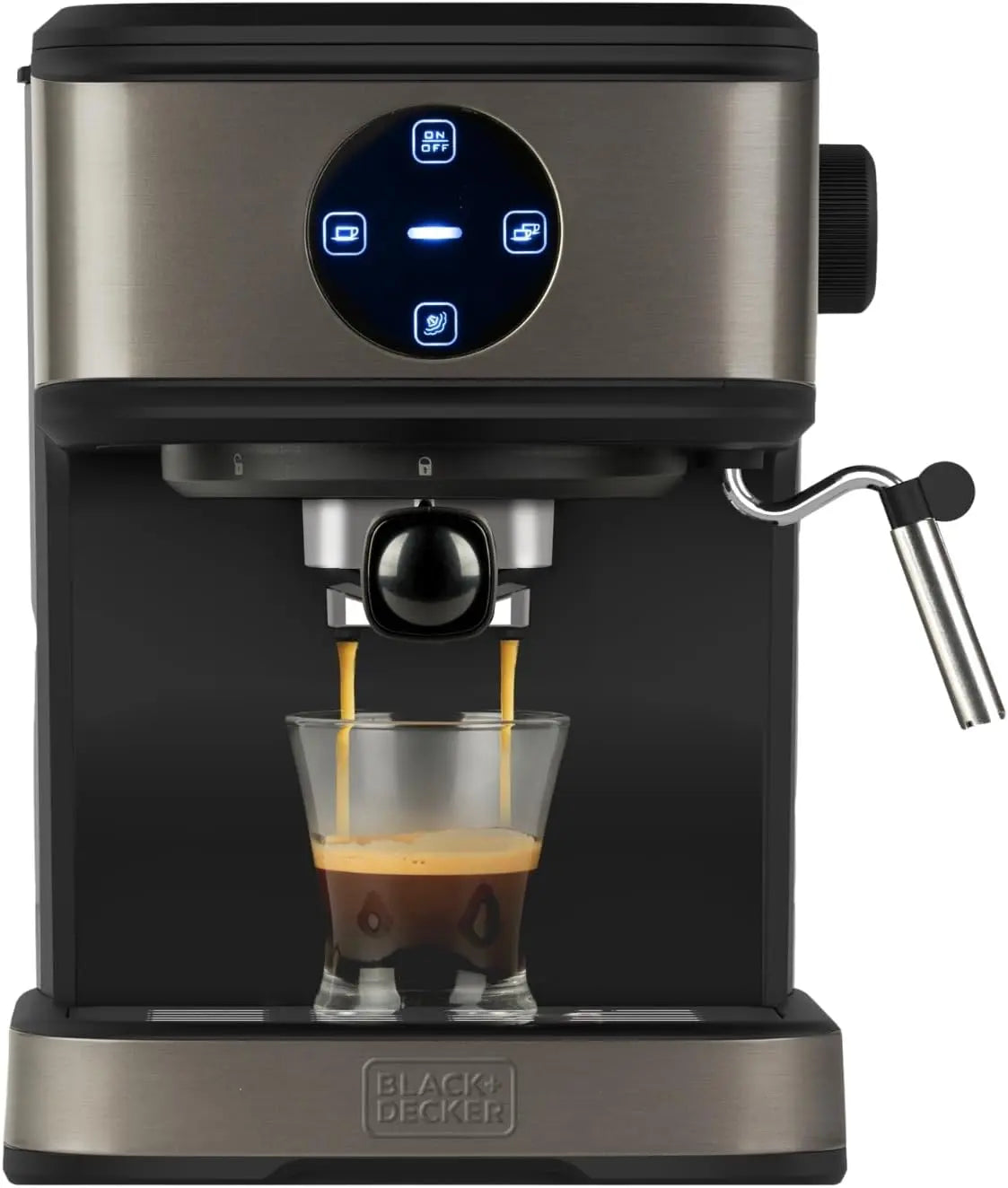 BLACK+DECKER BXCO850E - Machine à café expresso 850W – 1,5 L, crème