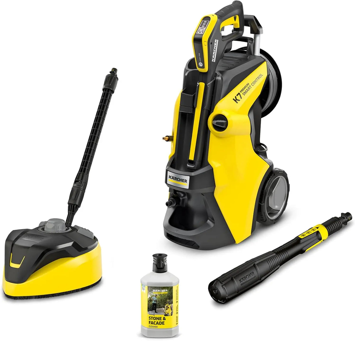 Kärcher Nettoyeur Haute Pression K 7 Smart Control Flex Home 180 Bar – 1 litre, 600 l/h, gris/jaune/noir