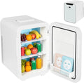 Mini réfrigérateur de 20 l – 75 W / 78 W, 27,2 x 34,5 x 42,2 cm, 50 Hz, gris/blanc/orange