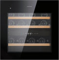 Cecotec Caves à vin GrandSommelier Duo 36000 Touch noir Compressor. 36 bouteilles – C-20, 60 x60 cm
