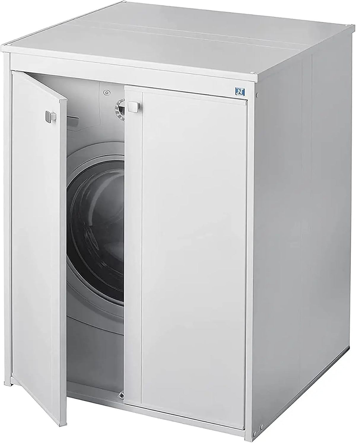 Negrari Couvre-machine à laver AM5012P en résine PVC – blanc