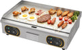 Plancha Électrique Professionnelle Inox 2x2200W,73x43cm – argenté