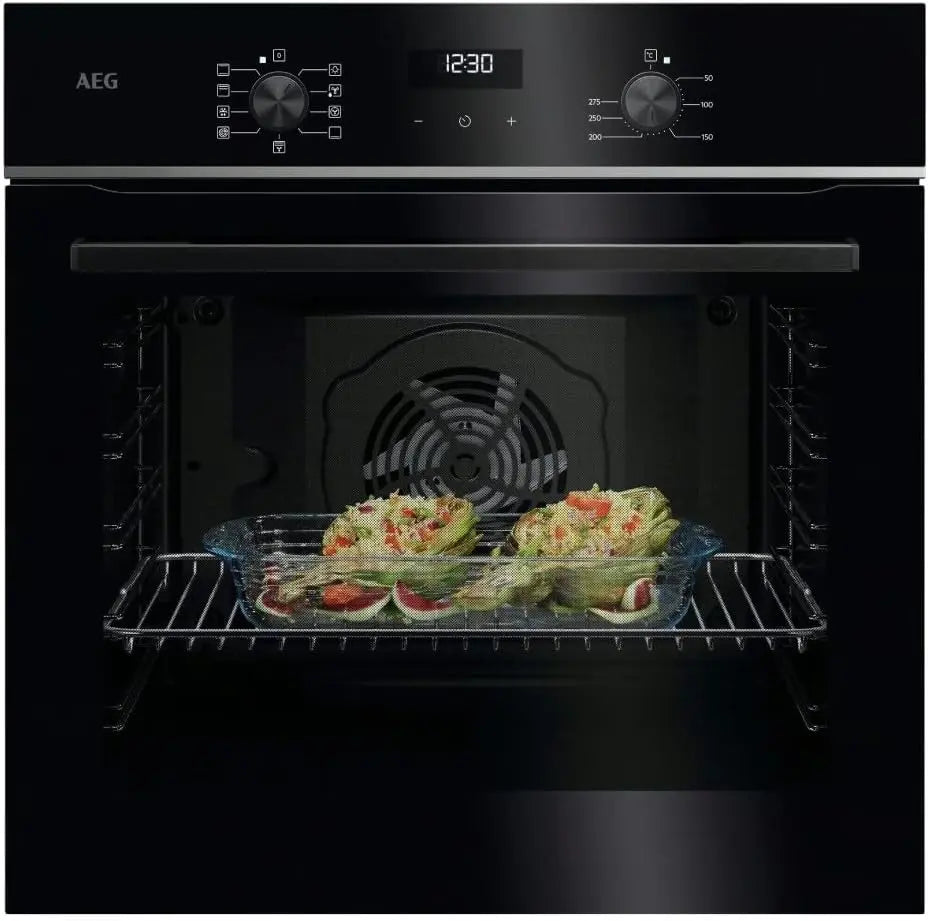 AEG TU5AB21FSB - Four multifonction série 5000 SurroundCook – 72 L, noir/argenté