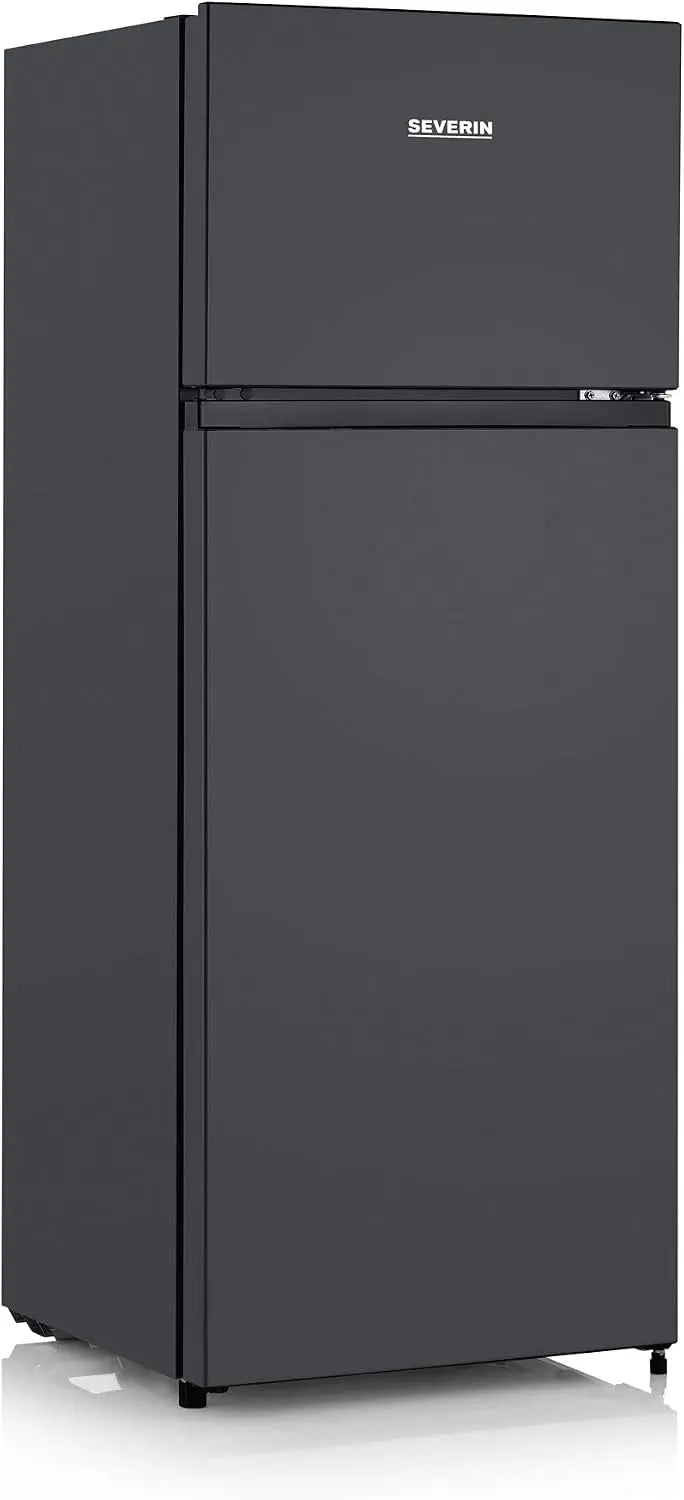 Severin Combiné réfrigérateur-congélateur haut – 206 litres / 165 litres, 176 kWh, gris