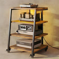 Meuble HiFi 4 Niveaux – beige/gris