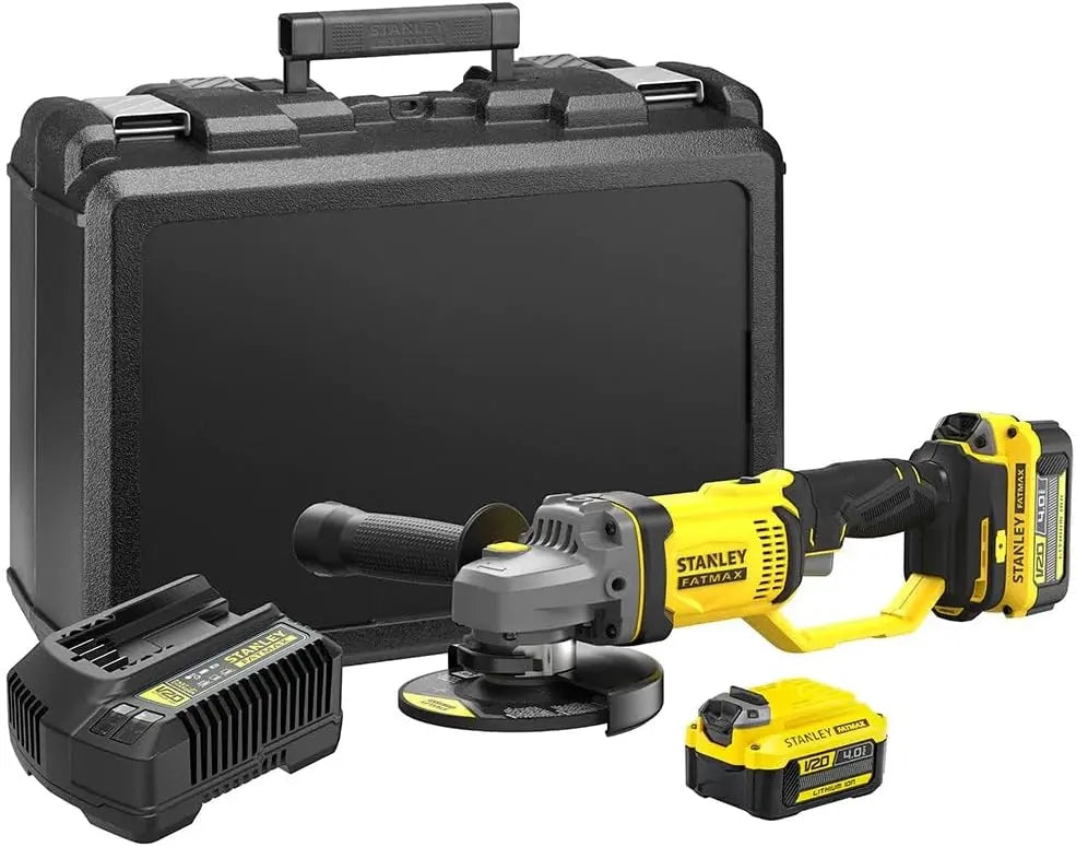 Stanley Meuleuse sans fil d'angle – SFMCG400M2K-QW, 4 Ah / 2 Ah, noir/jaune