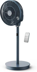 Rowenta Turbo Silence Compact 3D Multiflow ventilateur – QV5041, 30 m³/min, gris/bleu