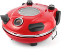 KLAIF Four à Pizza Électrique 420 °C – 1200 W, rouge