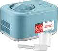 TZS First Austria - Sorbetière 1L avec Compresseur 3-en-1-100W Machine à Glace Auto-Réfrigérante - – turquoise