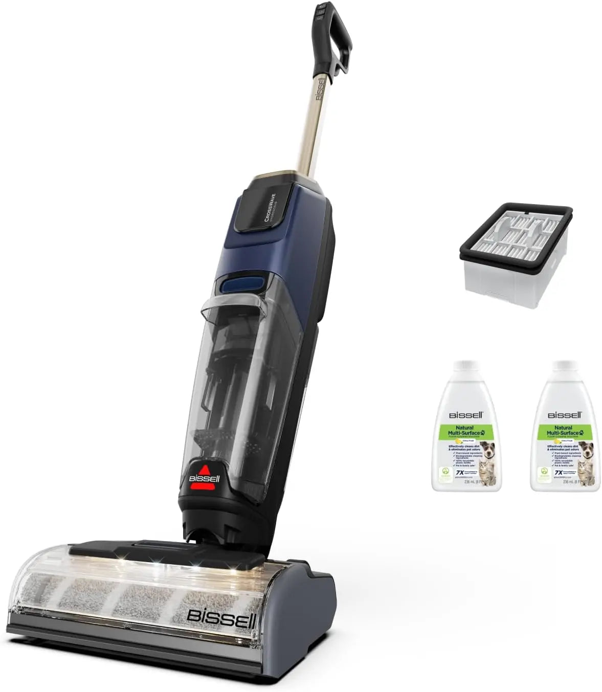Bissell CrossWave HydroScrub Aspirateur Sec/Humide sans Fil 4283N – gris/noir