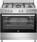 SE965EX24 Cuisinière à gaz avec four électrique 90 x 60 cm Inox Classe énergétique A – argenté