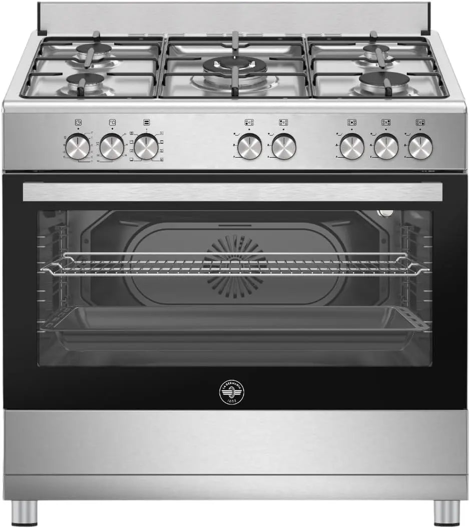 SE965EX24 Cuisinière à gaz avec four électrique 90 x 60 cm Inox Classe énergétique A – argenté