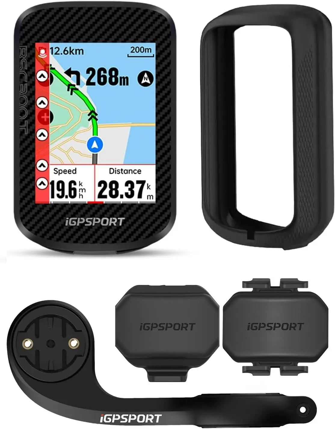 IGPSPORT BSC300T Compteur Velo sans Fil vélo – noir/gris