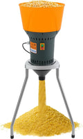 Moulin à céréales électrique - Moulin à grains - Avec 5 tamis à grains - Pour céréales – 1300 W, 50 l, gris/orange/jaune