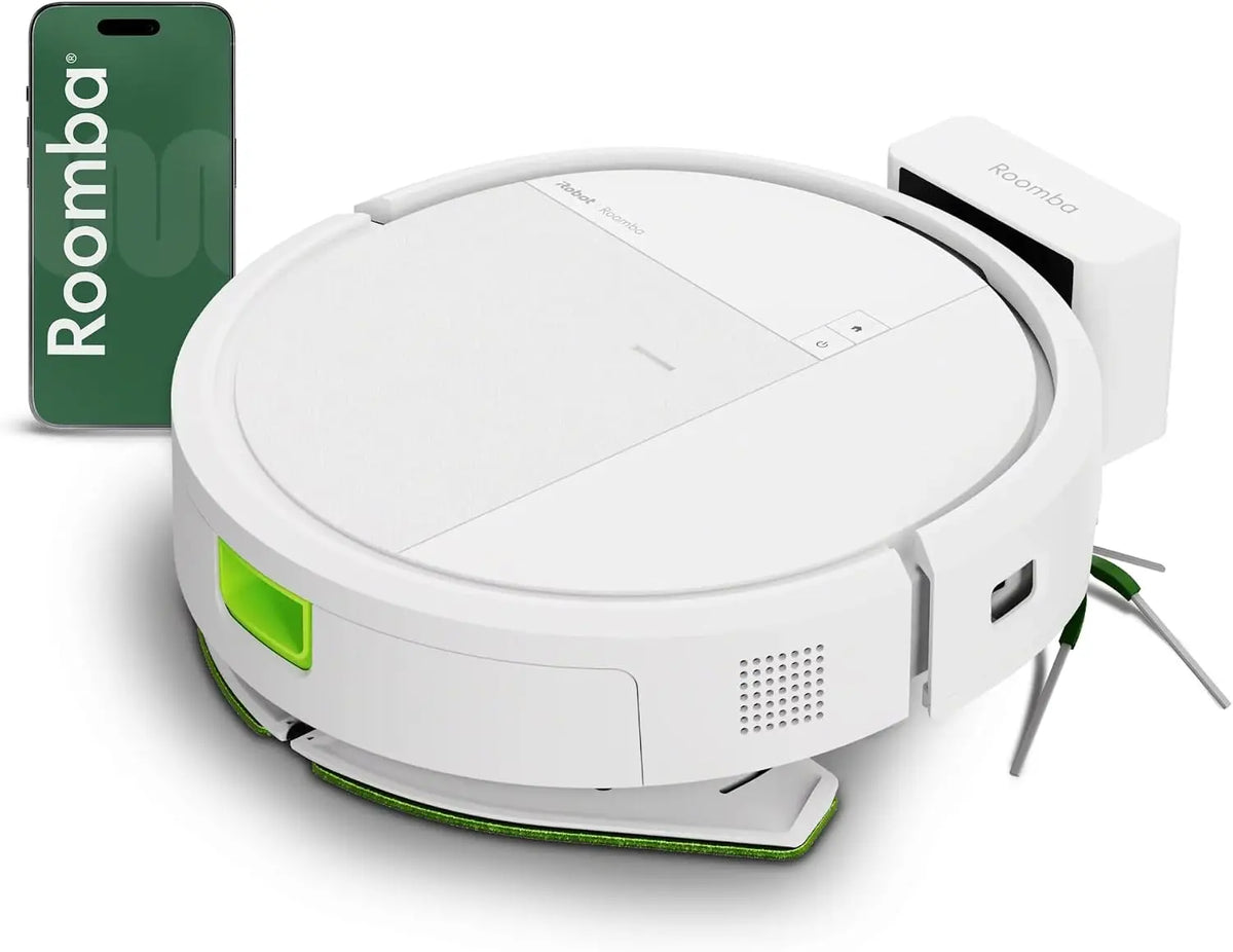 IRobot Roomba 115 Combo - Robot Aspirateur Laveur 2en1 - Puissance d'Aspiration de 15KPa - Brosse – 2,4 GHz
