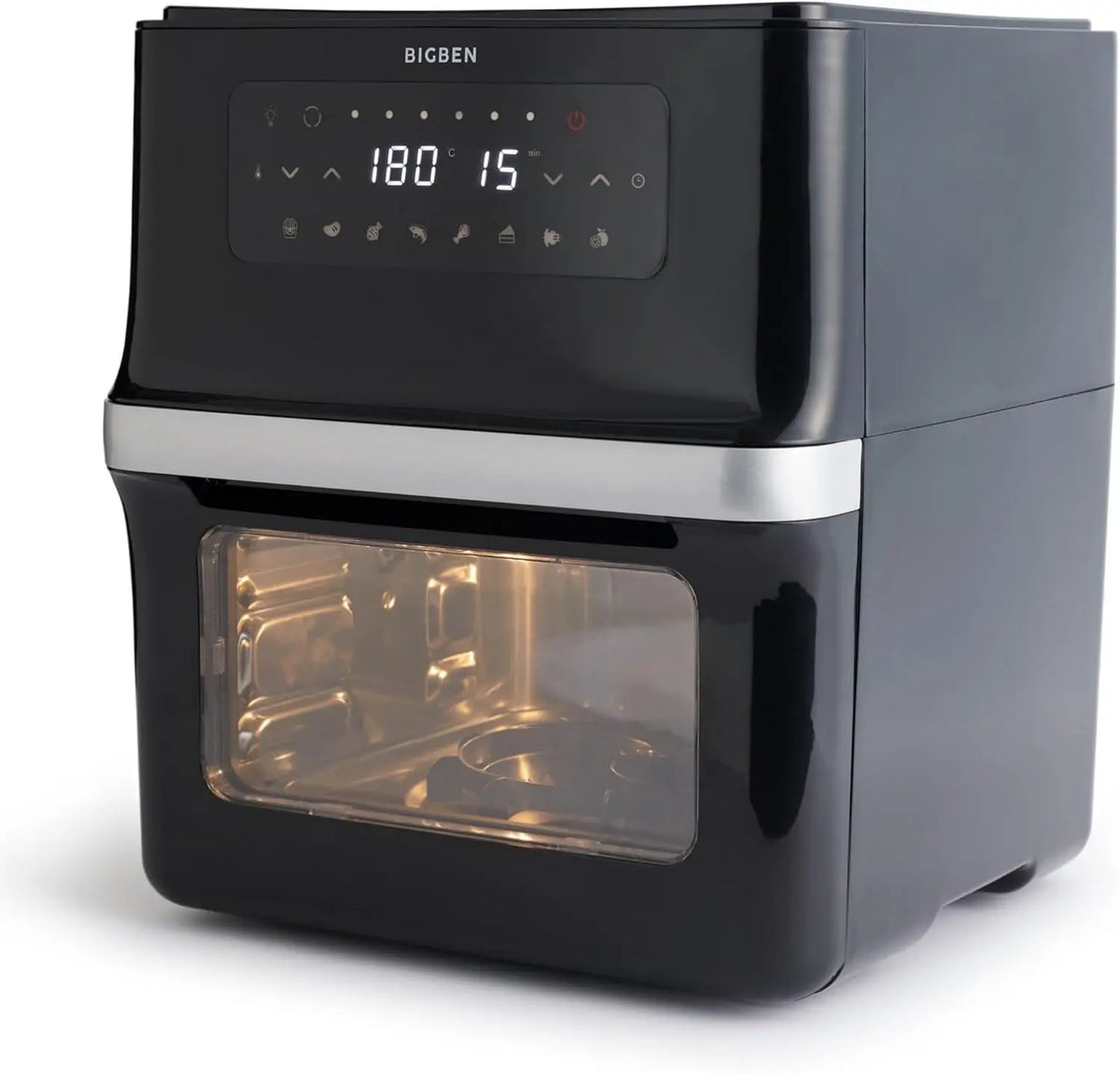 BIGBEN Air Fryer XXL friteuse – AIRF01BK, 1700 W, 12 L, noir