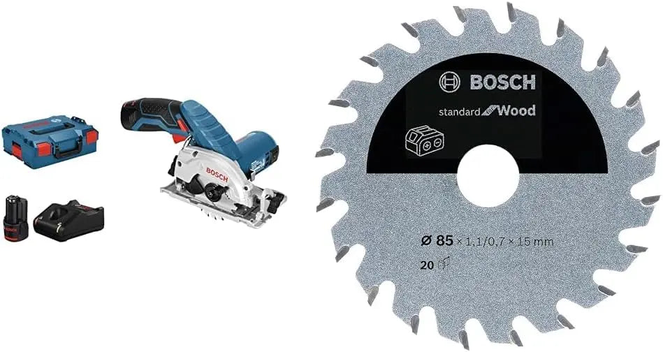 Bosch Professional 12V système scie circulaire sans-fil GKS 12V-26 Ø de lame : 85 mm – 3,0 Ah, gris/noir