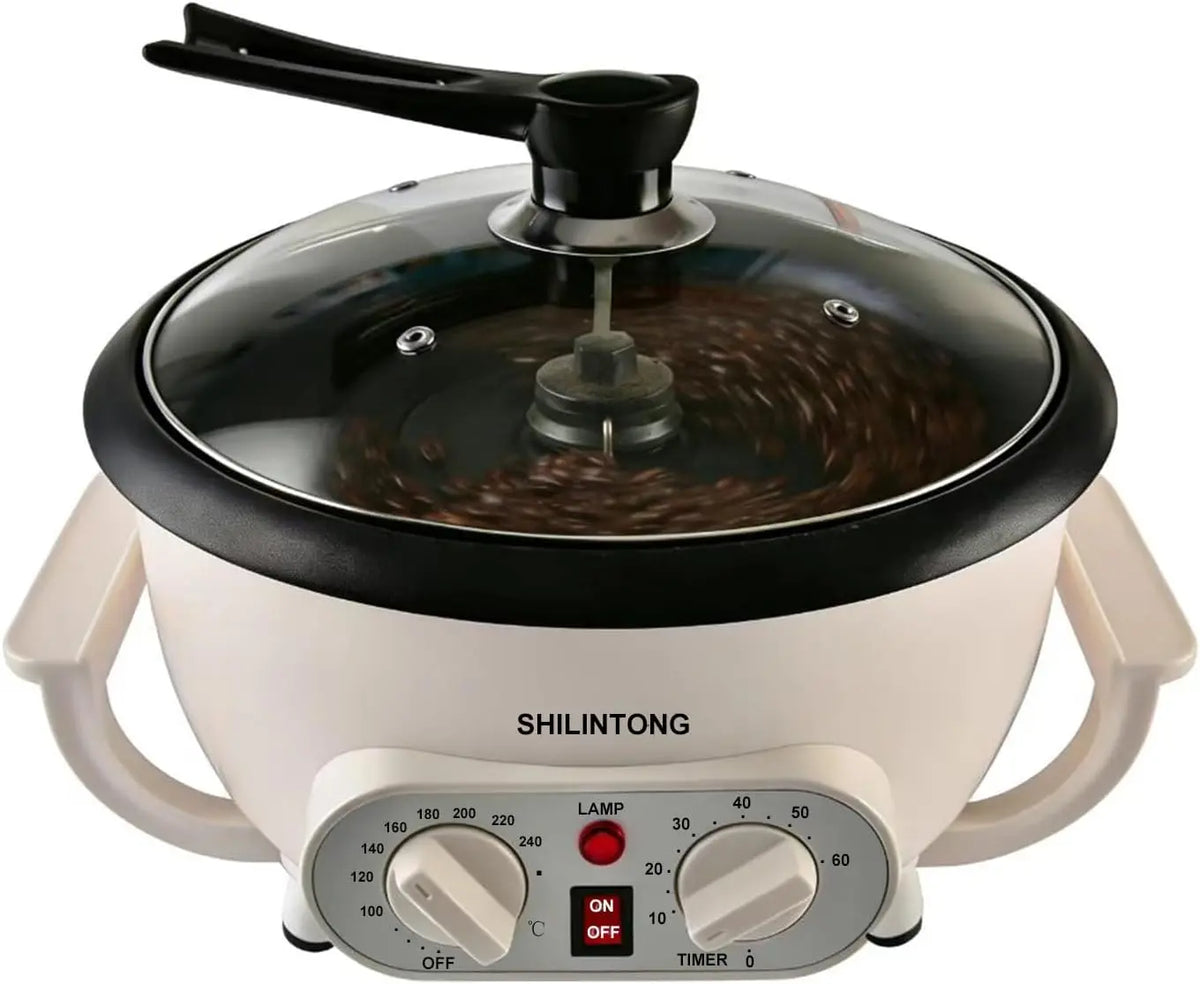 Machine à Torréfier les Grains de Café SHILINTONG – 1200 W, gris/noir