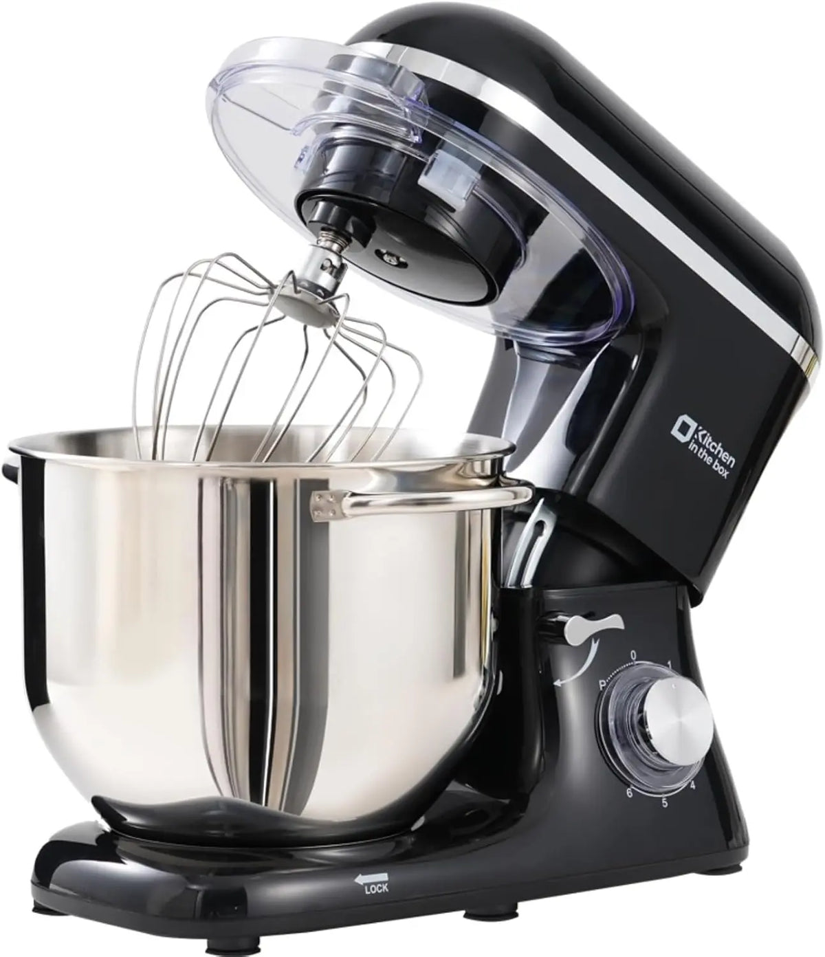 Kitchen robot pâtissier – 1400 W, 7,5 L, argenté/noir