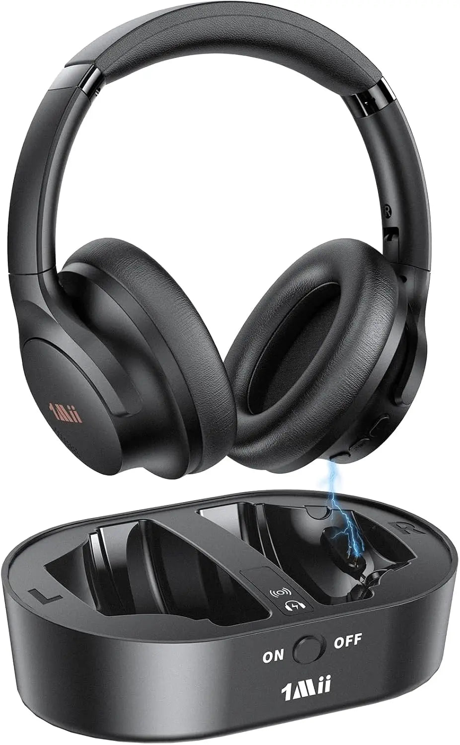 1Mii ClearLinkTV H3 Casque téléviseur sans Fil pour Television pour Seniors – 2,4 GHz, gris/noir