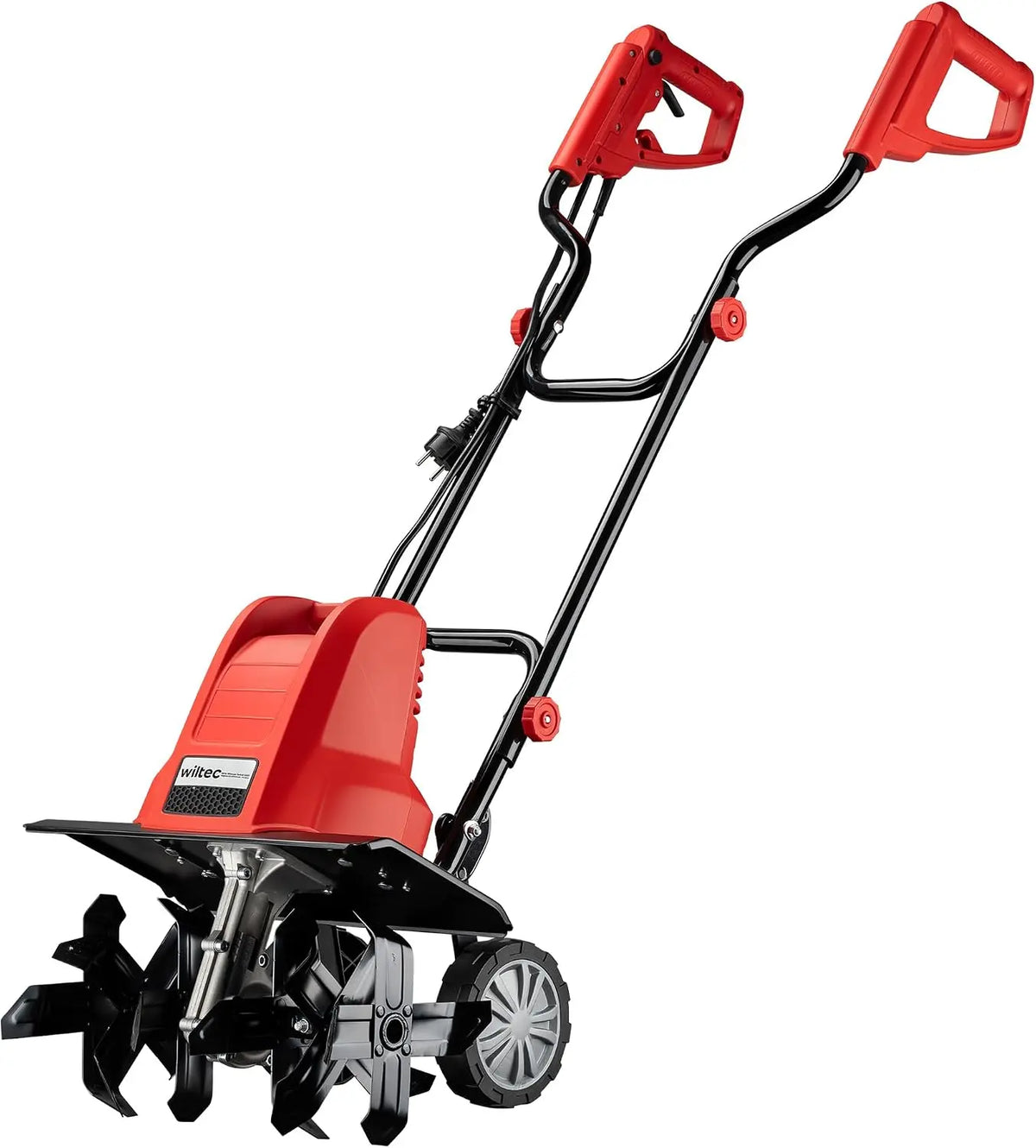 Wiltec Motobineuse électrique 1500 W – gris/noir/rouge