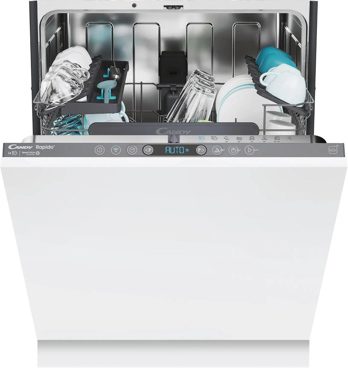 Candy CI4C6F0PA Lave-vaisselle entièrement intégré – 14 couverts, gris