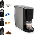 Princess Machine à café multi-capsules 4 – 1450 W, 800 ml, noir/argenté