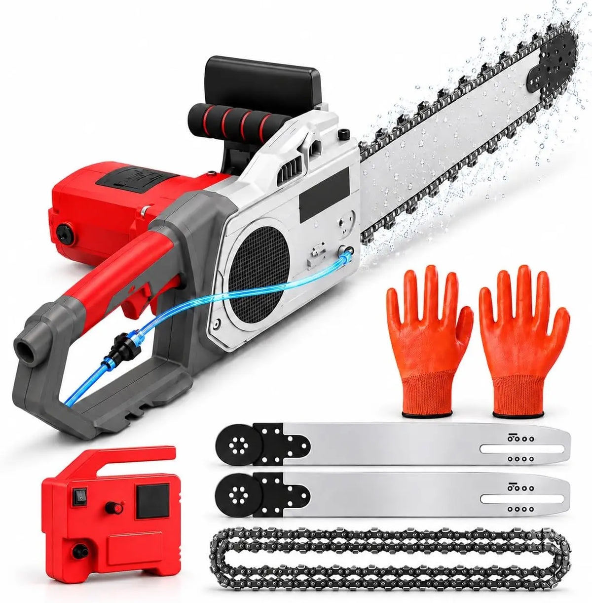 Tronçonneuse à Béton Électrique 5800/6500W – gris/rouge