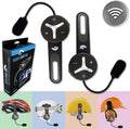 Duo Lot de 2 casques intercom Bluetooth pour vélo – gris/noir
